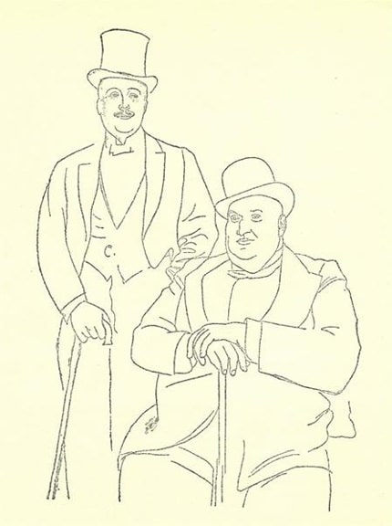 Portrait of Diaghilev and Seligsberg