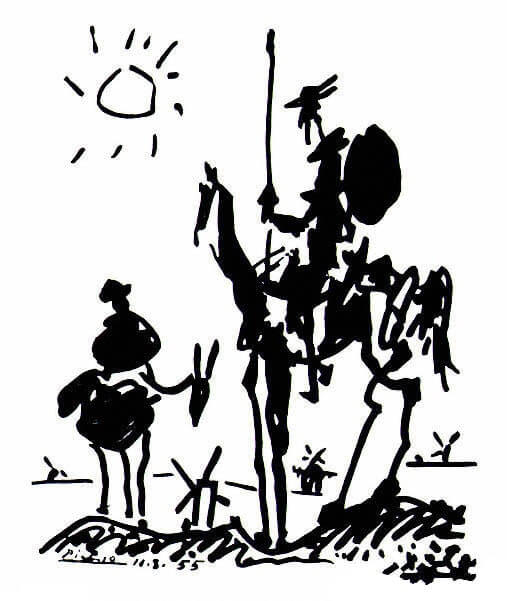 Don Quixote, 1955 by Pablo Picasso