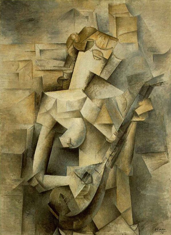 Girl with Mandolin, 1910 by Pablo Picasso